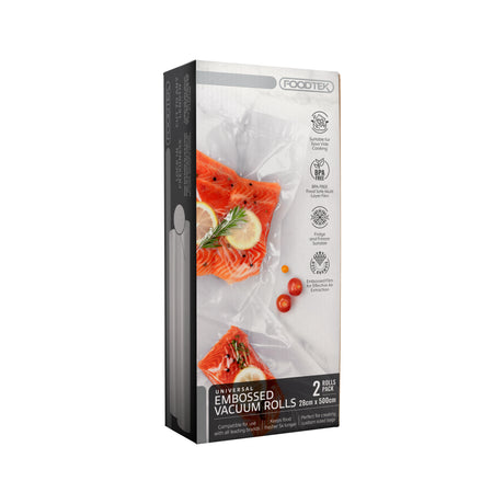 Foodtek Vacuum Rolls 2 Pack - 28cm x 5m (Boxed)
