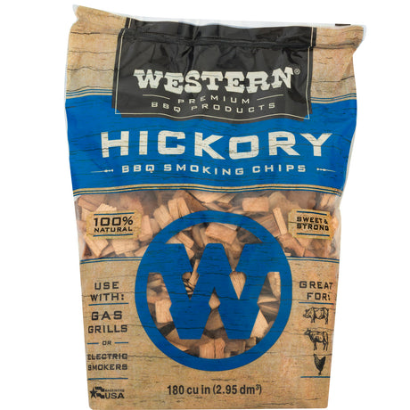 Western Hickory Wood Smoking Chips - 750gm