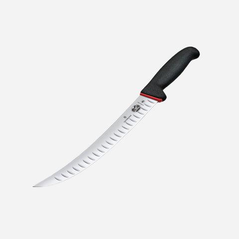 Victorinox Curved Fluted Slaughter Knife – 25 cm (Dual-Grip Fibrox)