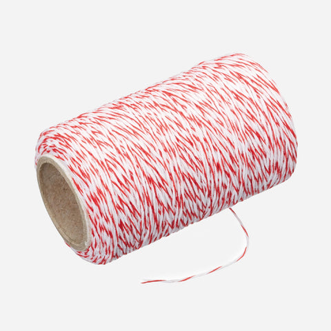 Butcher Twine with Cutter- Red/White