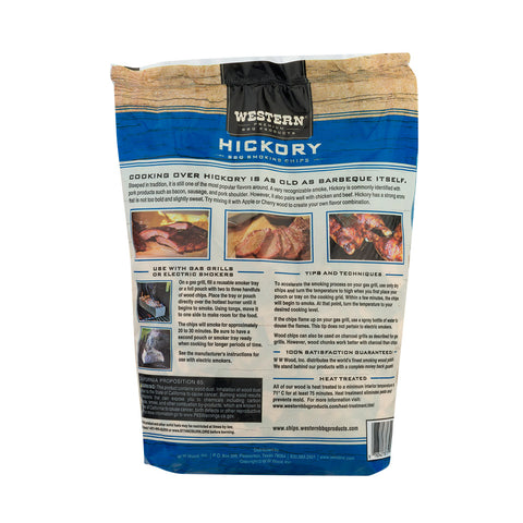 Western Hickory Wood Smoking Chips - 750gm