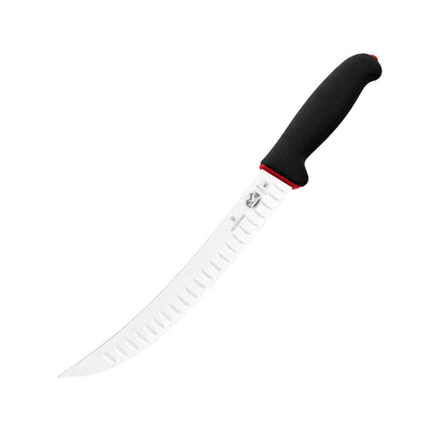 Victorinox Slaughter and Boning Knife Kit 4 Piece — 25cm curved fluted slaughter knife, 15cm curved wide boning knife, honing steel and knife wrap