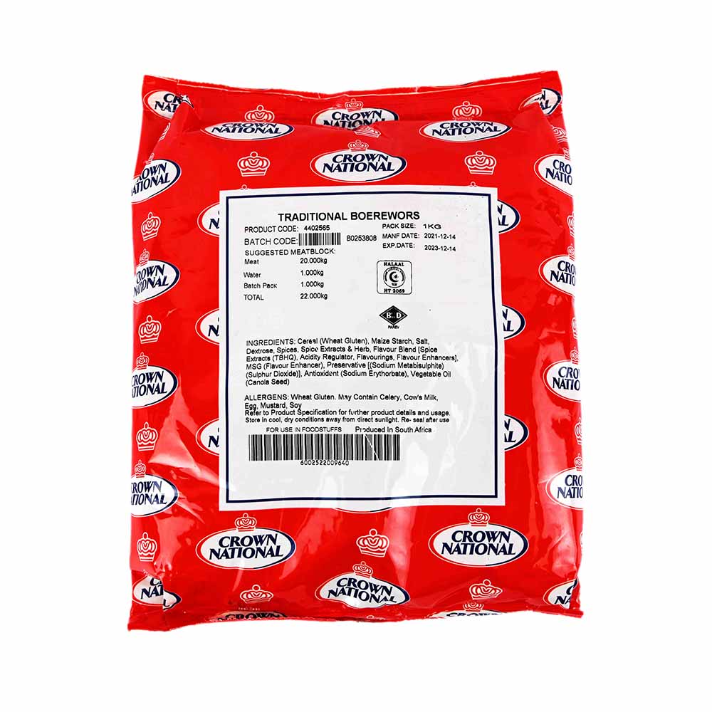 Crown National Drywors ANZ Spice 1kg