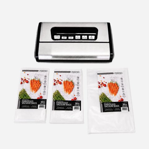 Foodtek Vacuum Packing Kit — Sealer + 150 Bags