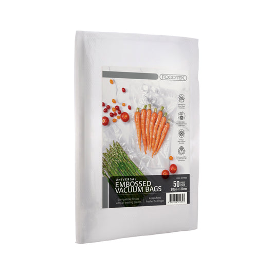 FOODTEK VACUUM BAGS 50 PIECE - 20X30CM