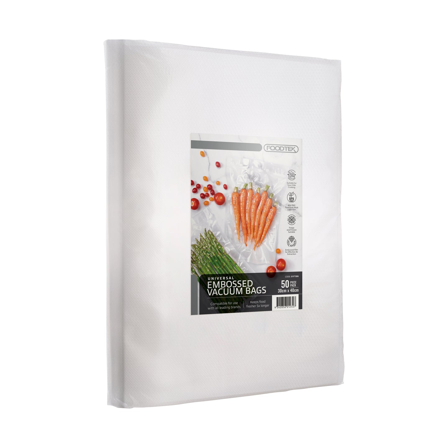 FOODTEK VACUUM BAGS 50 PIECE - 30X40CM