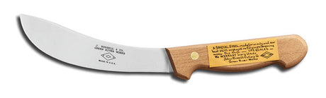 DEXTER Skinning Knife - 15cm(6") Beech Handle with Guard