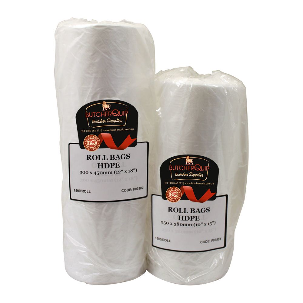 Roll Bags HDPE - 300 x 450mm (Carton)